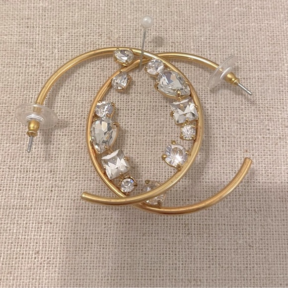 Jeweled hoops!✨🤍✨ - Picture 1 of 2